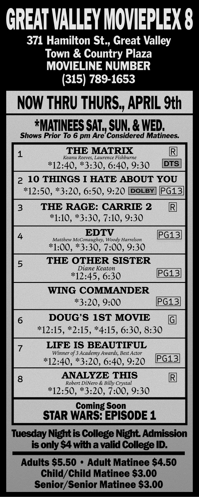 Great Valley Movieplex 8 Showtimes